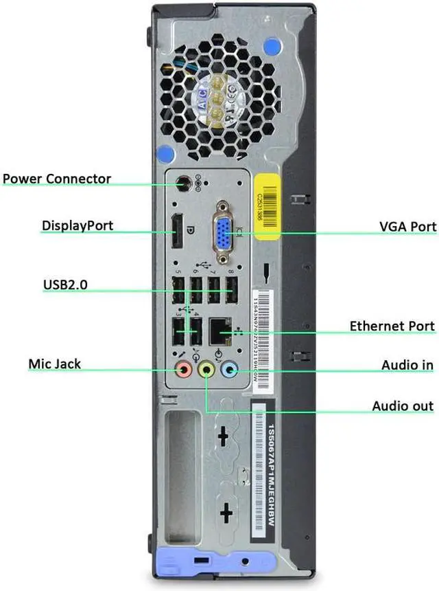 Alt view image 3 of 3 - Lenovo ThinkCentre M91p Desktop Computer PC, 2.50 GHz Intel i5 Quad Core, 4GB DDR3 RAM, 500GB SATA Hard Drive, Windows 10 Home 64 Bit