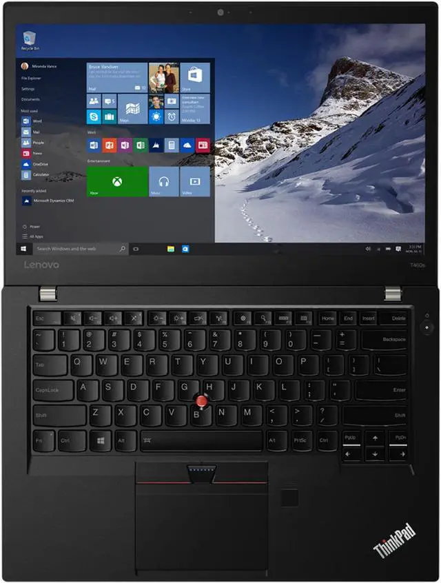 Alt view image 2 of 6 - Lenovo ThinkPad T460s Laptop Computer, 2.40 GHz Intel i5 Dual Core Gen 6, 8GB DDR4 RAM, 256GB SSD Hard Drive, Windows 10 Professional 64 Bit, 14" Screen