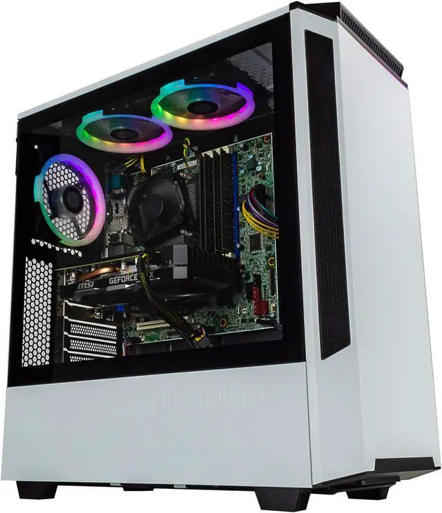 Alt view image 2 of 7 - Periphio Spectre Prebuilt Gaming PC | GeForce RTX 3050 (6GB) Graphics | Intel Quad Core i7 3.3GHz | 32GB DDR4 RAM | 1TB Solid State Drive (SSD) | Windows 10 | HDMI, Wi-Fi