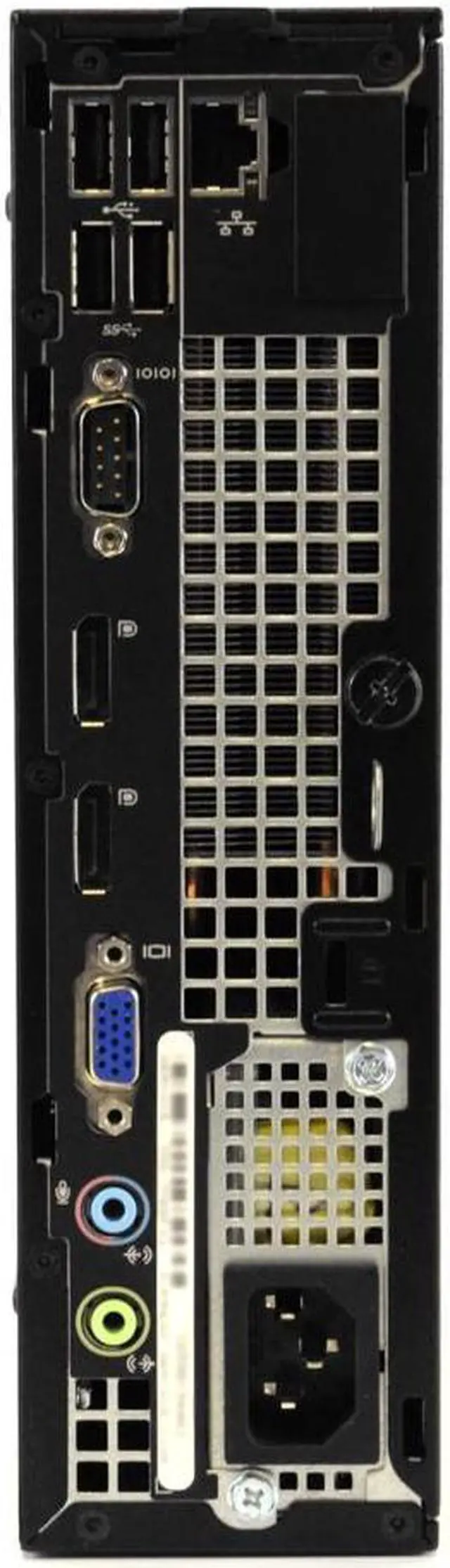 Alt view image 4 of 7 - Dell OptiPlex 9020 Ultra Small Form Factor Computer PC, 3.20 GHz Intel i5 Quad Core Gen 3, 16GB DDR3 RAM, 500GB Hard Disk Drive (HDD) SATA Hard Drive, Windows 10 Home 64bit