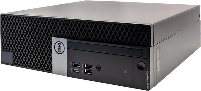 Alt view image 6 of 6 - Dell OptiPlex 7050 Small Desktop Computer (SFF)  | Quad Core Intel i5 (3.8GHz Turbo) | 16GB DDR4 RAM | 250GB SSD Solid State | WiFi-5G + Bluetooth | Windows 10 Pro | Home or Office PC