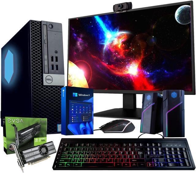 Refurbished: BTO RGB Gaming Desktop Computer PC, Intel Core i7 6th Gen,  16GB DDR4 Ram, 512GB SSD, NVIDIA GeForce GT 1030 DDR5, HDMI, RGB Set, 22  Inch Monitor, WiFi, Windows 10 Pro (