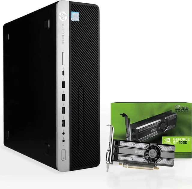 Main image of HP Prebuilt Gaming Desktop Computer | Intel i7 + GeForce GT 1030 2GB GPU | 1080p Gaming PC | 16GB DDR4 RAM | 1TB SSD | Internal Wi-Fi 6 PCIe Adapter | Windows 10 Pro