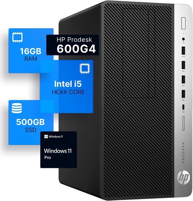 HP ProDesk 600G4 Tower Desktop Computer | Intel i5-8500 (3.4) | 16GB DDR4 RAM | 500GB SSD Solid State | Windows 11 Professional | Home or Office PC HP ProDesk 600G4 Tower Desktop Computer | Intel i5-8500 (3.4) | 16GB DDR4 RAM | 500GB SSD Solid State | Windows 11 Professional | Home or Office PC