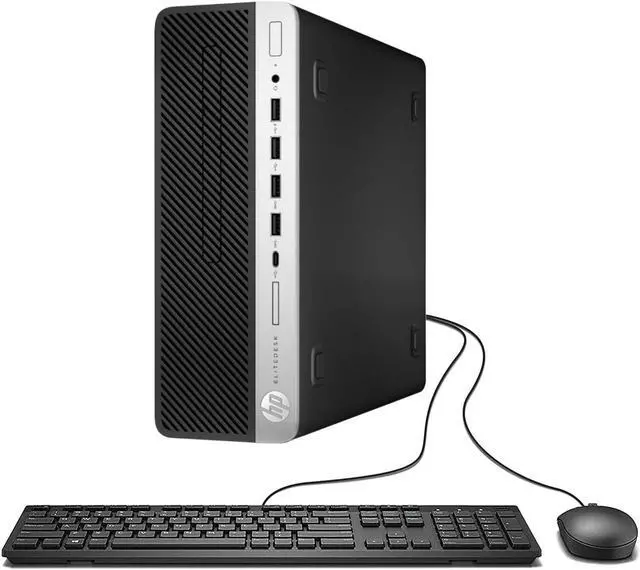 Refurbished: HP EliteDesk 705 G4 SFF Desktop PC, AMD Ryzen 5 Upto