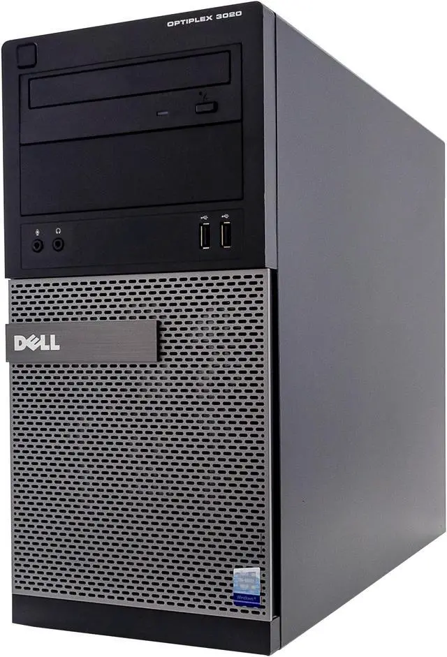 Alt view image 5 of 5 - Dell OptiPlex 3020 Tower Computer PC, 3.20 GHz Intel i5 Quad Core Gen 4, 8GB DDR3 RAM, 3TB SATA Hard Drive, Windows 10 Professional 64 bit