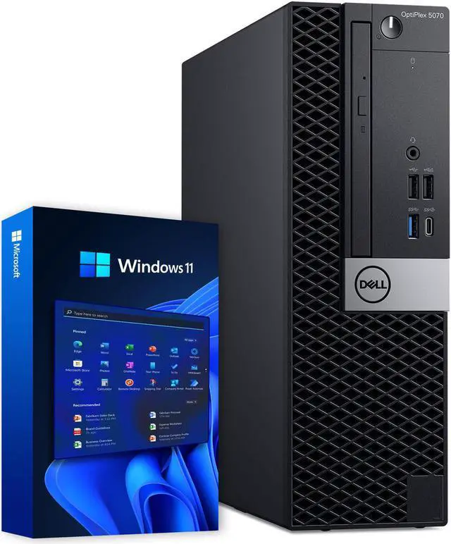 Main image of Dell 5070 Small Desktop Computer (SFF) | Hexa Core Intel i5-9500 | 16GB DDR4 RAM | 500GB SSD Solid State + 1TB HDD | WiFi + Bluetooth | Windows 11 Pro