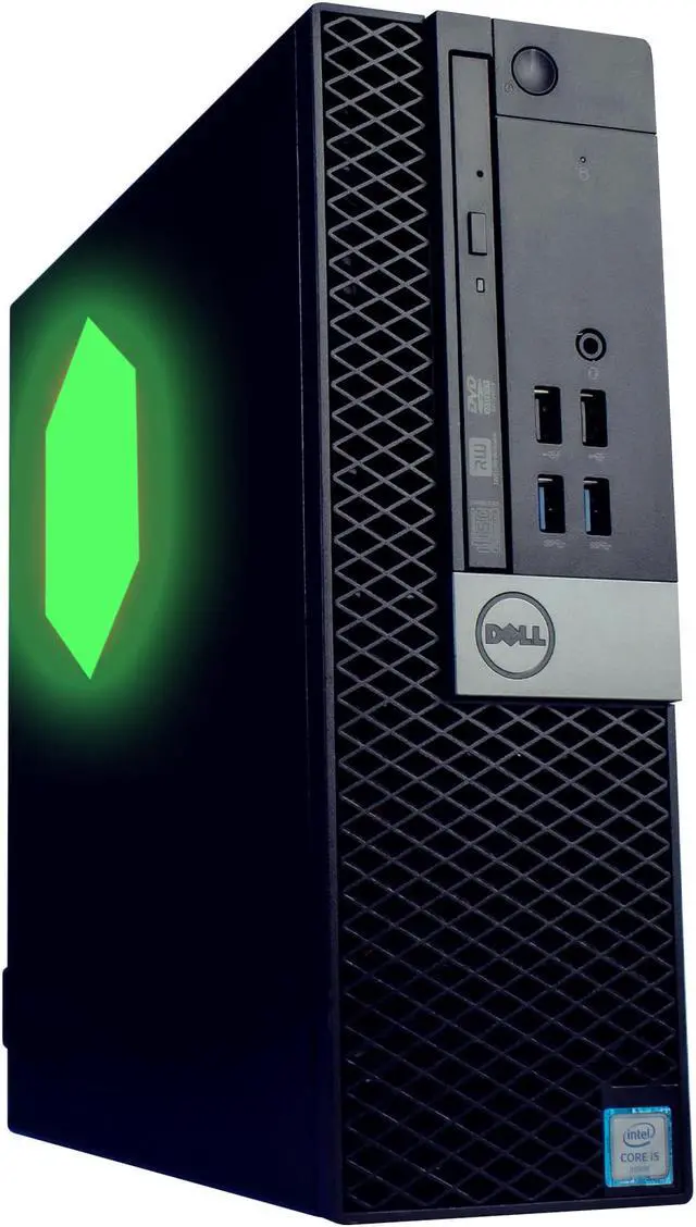 Alt view image 2 of 7 - Dell Optiplex 5060 (RGB) Desktop Bundle | Quad Core Intel i5 (3.2GHz) | 8GB DDR4 RAM | 500GB SSD | Windows 11 Pro + Microsoft Office | 22 inch Monitor + Webcam, RGB Keyboard, Mouse & Desktop Speakers