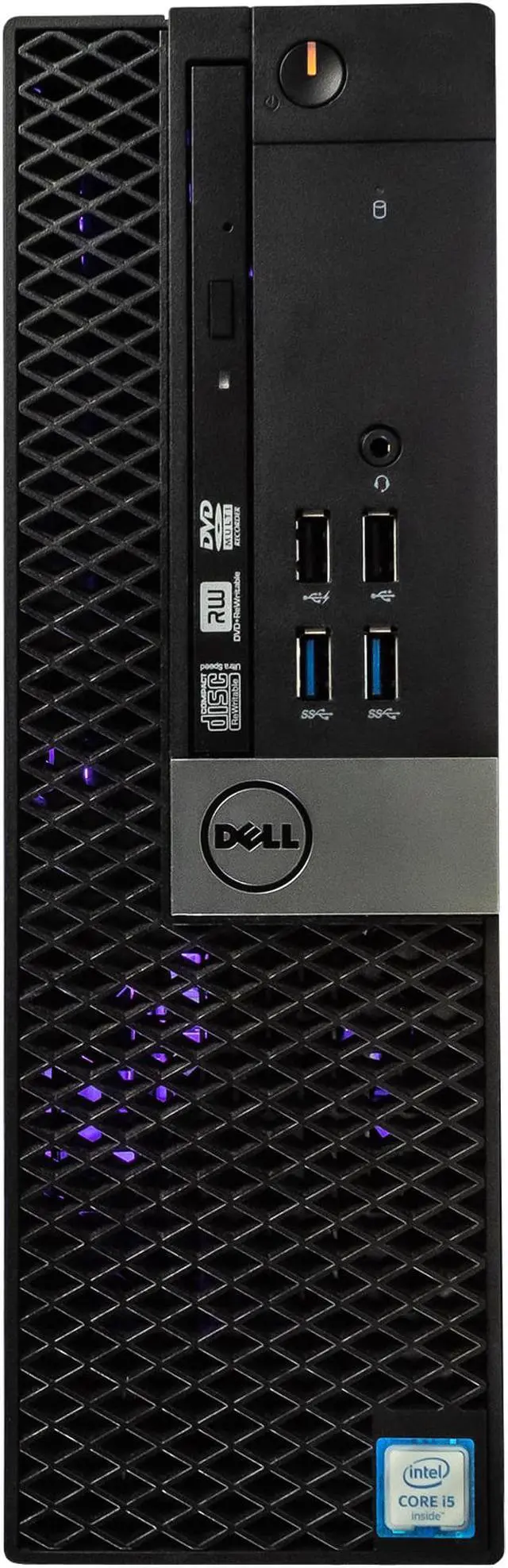 Alt view image 7 of 7 - Dell Optiplex 5060 (RGB) Desktop Bundle | Quad Core Intel i5 (3.2GHz) | 8GB DDR4 RAM | 500GB SSD | Windows 11 Pro + Microsoft Office | 22 inch Monitor + Webcam, RGB Keyboard, Mouse & Desktop Speakers