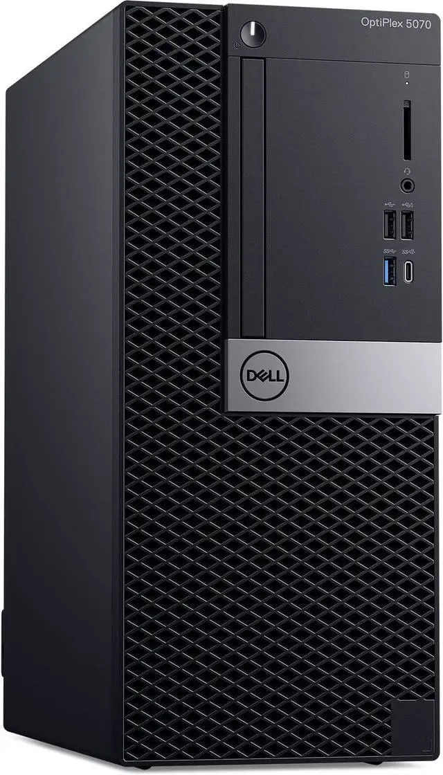 Alt view image 2 of 5 - Dell Optiplex 5070 Tower Desktop Computer | Intel i5-8500 (3.2GHz) | 16GB DDR4 RAM | 500GB SSD Solid State | Wi-Fi + Bluetooth | Windows 11 Professional | Home or Office PC