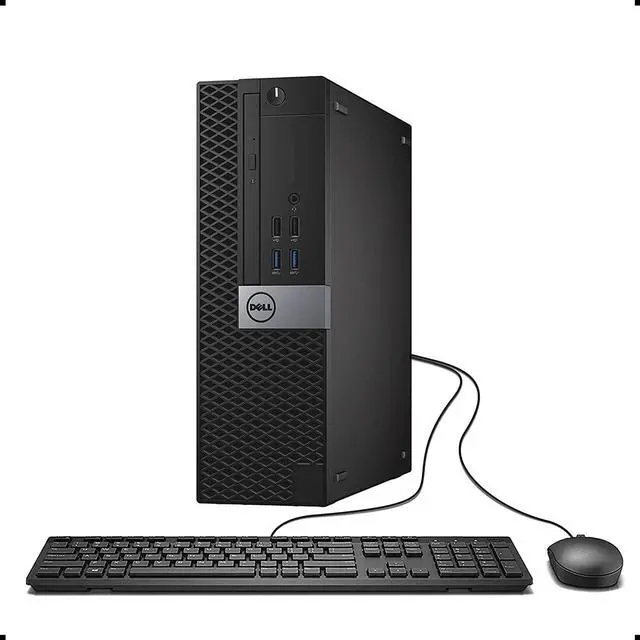 Alt view image 6 of 6 - Dell OptiPlex 7040 SFF Desktop PC, Intel Core i5-6500 3.2GHz, 32GB RAM, 1TB SSD, WiFi, Bluetooth, HDMI, Windows 10 Pro, Wireless Keyboard & Mouse, 22in. Monitor, Business & Home Office Computer