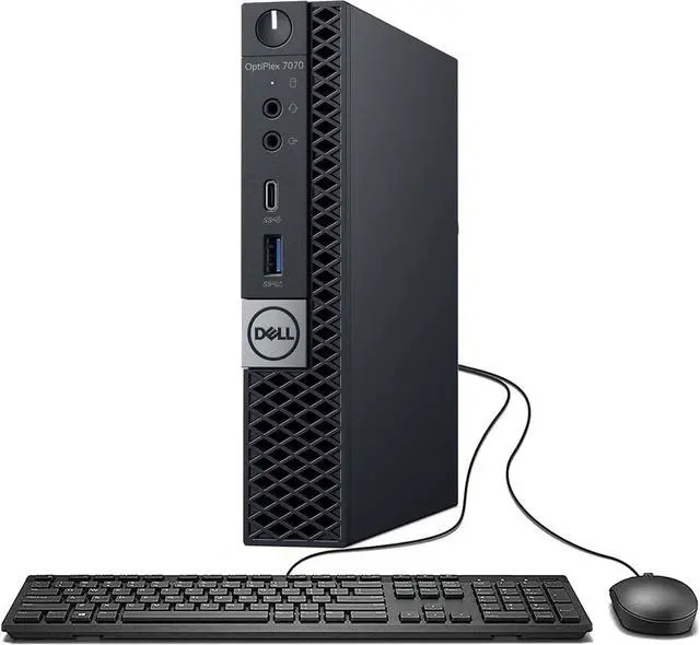 Main image of Dell OptiPlex 7070 Mini PC, Intel Core i5-8600 Upto 4.3GHz, 16GB RAM, 256GB NVMe SSD, DisplayPort, Wi-Fi, Bluetooth, Windows 11 Pro