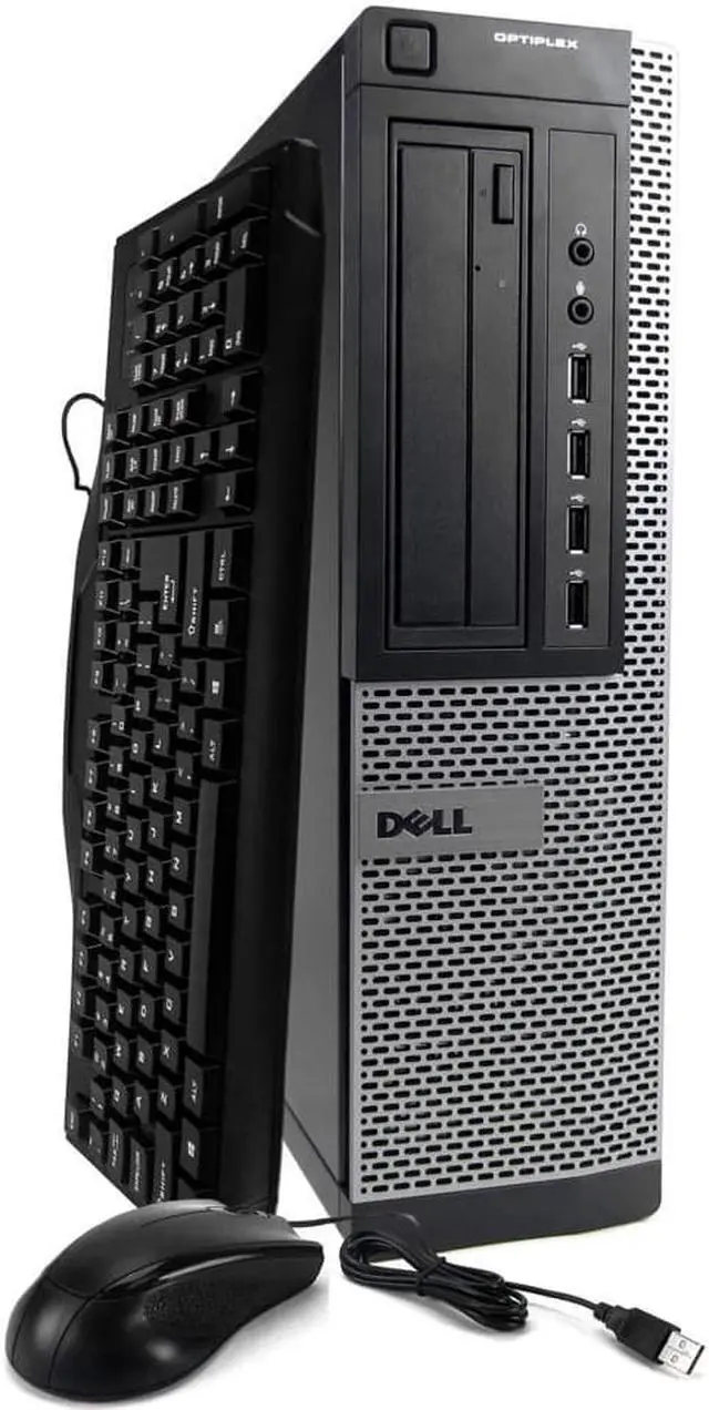 Main image of Dell Black Optiplex 790 Desktop Intel Quad Core 3.1GHz 8GB 240GB SSD Intel HD Graphics 2000 DVD-RW WIn 10 Pro