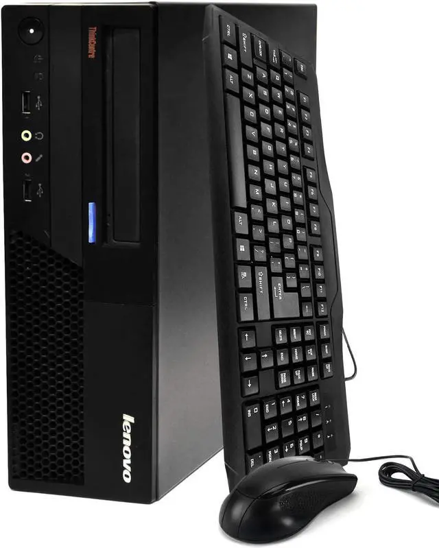 Main image of Lenovo Black ThinkCentre M58 Desktop Intel Core 2 Duo E8400 (2.9 GHz) 4GB 320GB HDD Intel GMA 4500 DVD-ROM Win 10 Home