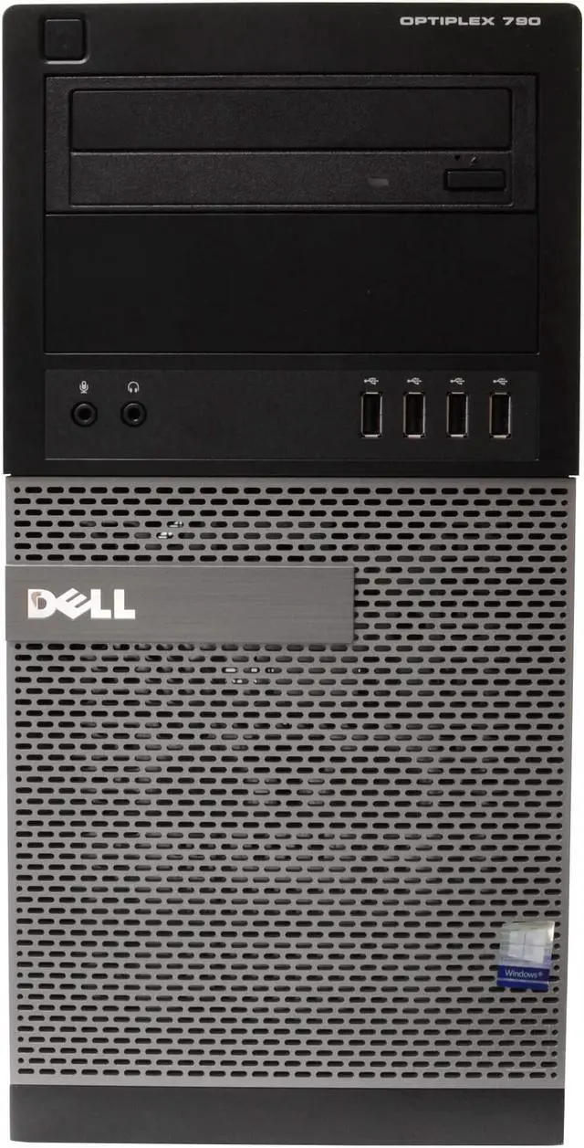 Main image of Dell Optiplex 790 Tower Computer PC, 3.40 GHz Intel i7 Dual Core Gen 2, 8GB DDR3 RAM, 500GB SATA Hard Drive, Windows 10 Home 64 Bit