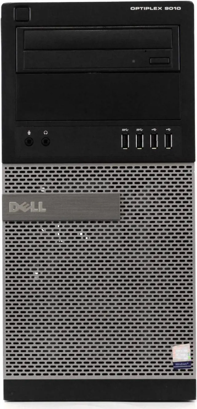 Main image of Dell Optiplex 9010 Tower Computer PC, 3.20 GHz Intel i5 Quad Core Gen 3, 8GB DDR3 RAM, 120GB SSD Hard Drive, Windows 10 Professional 64 bit
