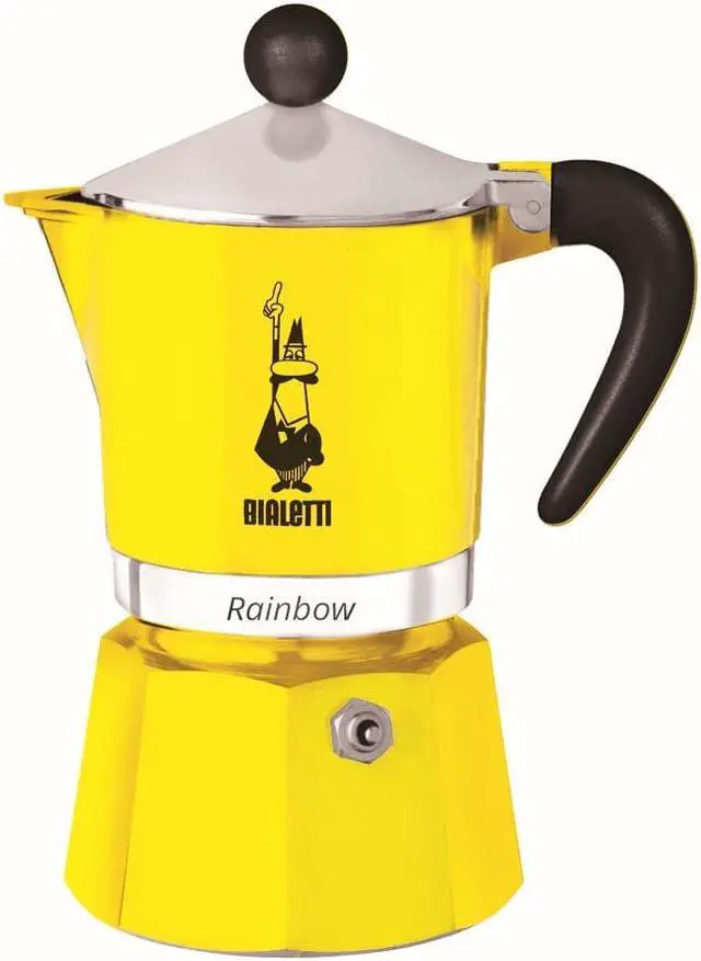 Main image of Bialetti Rainbow - Stove Top Espresso Coffee Maker - Yellow - 6 Cups