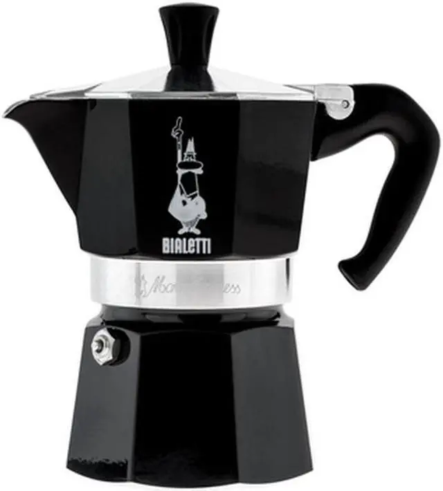 Main image of Bialetti Moka Express - Stovetop Espresso Maker - Aluminium - Black - 3 Cups