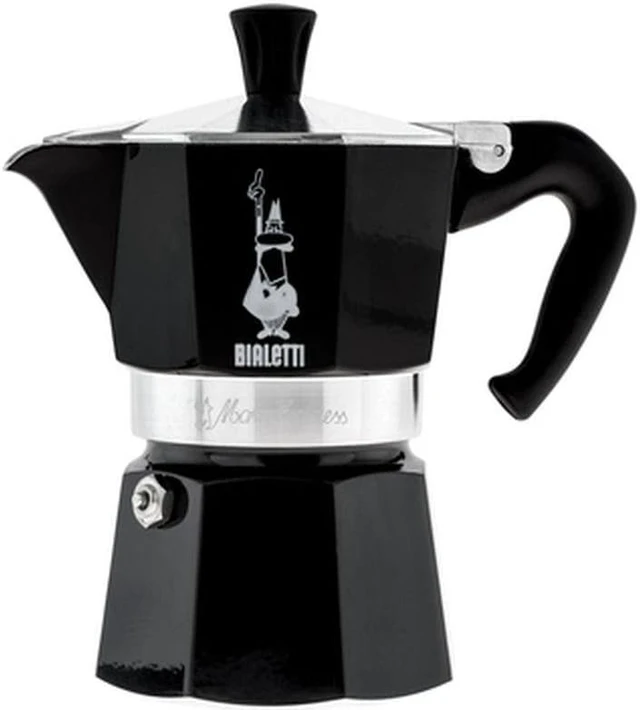 Main image of Bialetti Moka Express - Stovetop Espresso Maker - Aluminium - Black - 6 Cups