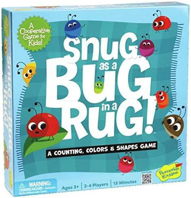 Alt view image 7 of 9 - Peaceable Kingdom / Snug as a Bug in a Rug Preschool Skills Builder Game