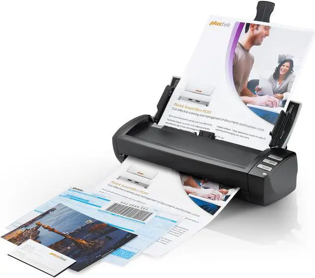 Main image of Plustek AD480 - Compact Desktop Scanner for Doc and Card, Fast Scan Speeds with ADF & Exclusive Card Slot, Ideal for Home Office or On-The-Go Business
