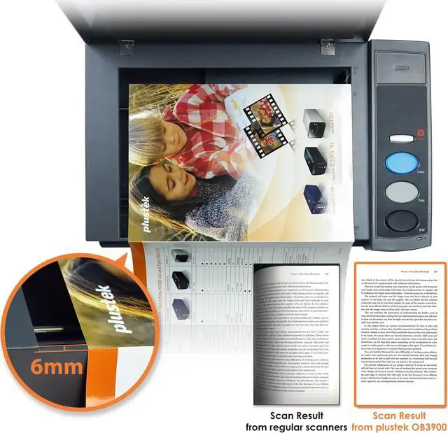 Alt view image 2 of 7 - Plustek OpticBook 3800L -  Book Scanner with 6mm Boundary Design