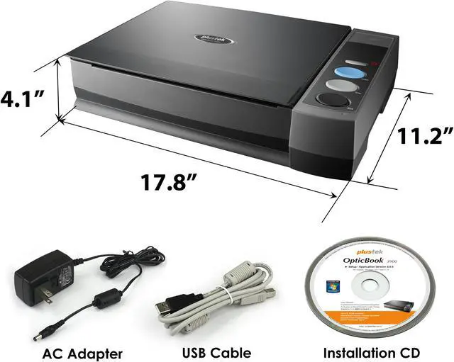 Alt view image 7 of 7 - Plustek OpticBook 3800L -  Book Scanner with 6mm Boundary Design