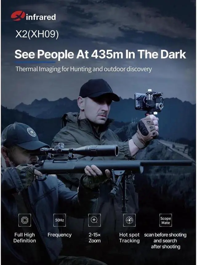 Alt view image 2 of 8 - InfiRay X2(XH09) Thermal Night Vision Imaging Scope Cam for Hunting Insulation