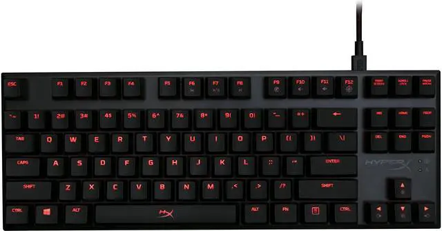 Main image of HyperX Alloy FPS Pro - Tenkeyless Mechanical Gaming Keyboard - 87-Key Ultra-Compact Form Factor - Linear & Quiet - Cherry MX Red - Red LED Backlit
