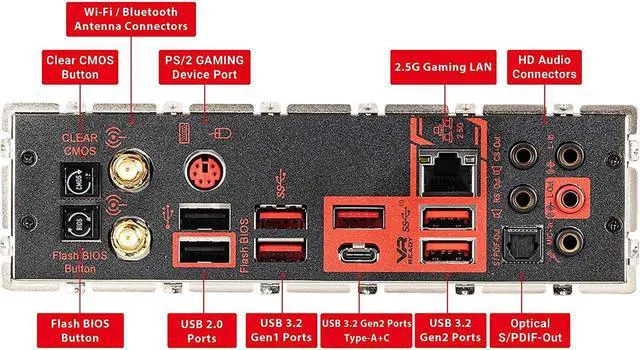 Alt view image 3 of 6 - MSI Meg X570 Unify Motherboard (AMD AM4, DDR4, PCIe 4.0, SATA 6GB/s, M.2, USB 3.2 Gen 2, Ax Wi-Fi 6, Bluetooth 5, ATX)
