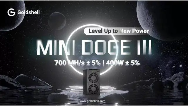 Alt view image 4 of 7 - New goldshell mini doge III 700MH/S 400W wifi litecoin dogecoin miner without PSU