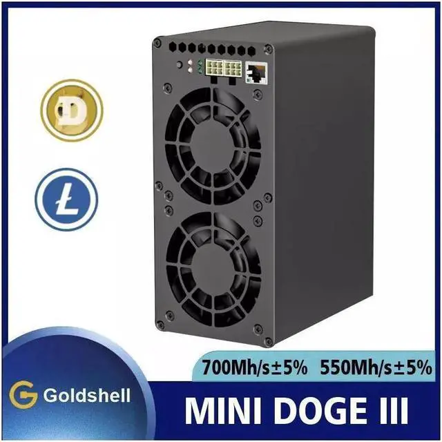 Main image of New Goldshell Mini Doge 3 Miner Doge Coin LTC Dual Mode 700M or 550M No PSU