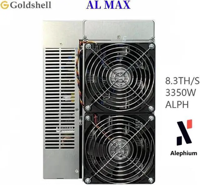 Main image of Goldshell AL Max 8.3Th/s 3350W Alephium ALPH Miner Blake3 algorithm Ship 30 Dec