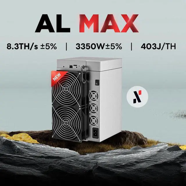 Alt view image 7 of 7 - Goldshell AL Max 8.3Th/s 3350W Alephium ALPH Miner Blake3 algorithm Ship 30 Dec