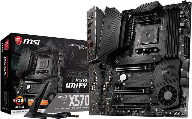 Main image of MSI Meg X570 Unify AMD AM4, DDR4, PCIe 4.0, SATA M.2 Bluetooth 5 ATX Motherboard