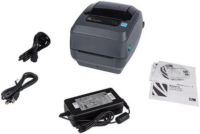 Alt view image 7 of 7 - Zebra GX430t Thermal Transfer Desktop Printer USB Serial Parallel Ethernet Port