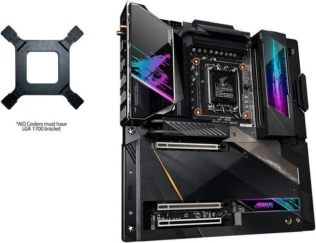 Alt view image 2 of 7 - GIGABYTE Z690 AORUS Xtreme LGA 1700 Intel Z690 EATX DDR5 Quad M.2  PCIe 5.0  USB 3.2 Gen2X2 Type-C Intel WiFi 6E AQUANTIA 10GbE LAN Intel Thunderbolt 4 Computer Motherboard