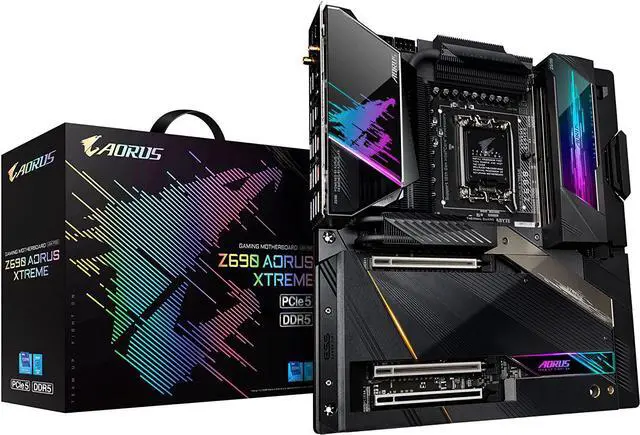 Main image of GIGABYTE Z690 AORUS Xtreme LGA 1700 Intel Z690 EATX DDR5 Quad M.2  PCIe 5.0  USB 3.2 Gen2X2 Type-C Intel WiFi 6E AQUANTIA 10GbE LAN Intel Thunderbolt 4 Computer Motherboard