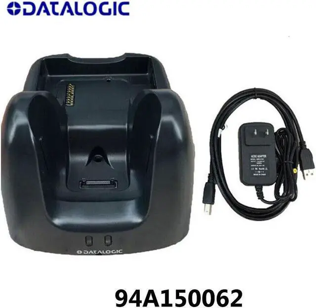 Main image of Datalogic 94A150062 - Dock, Datalogic Skorpio X4, Single Slot Desk Mount Dock with Spare Battery Charging Slot,Includes Power supply with Regional Plugs and USB Cable