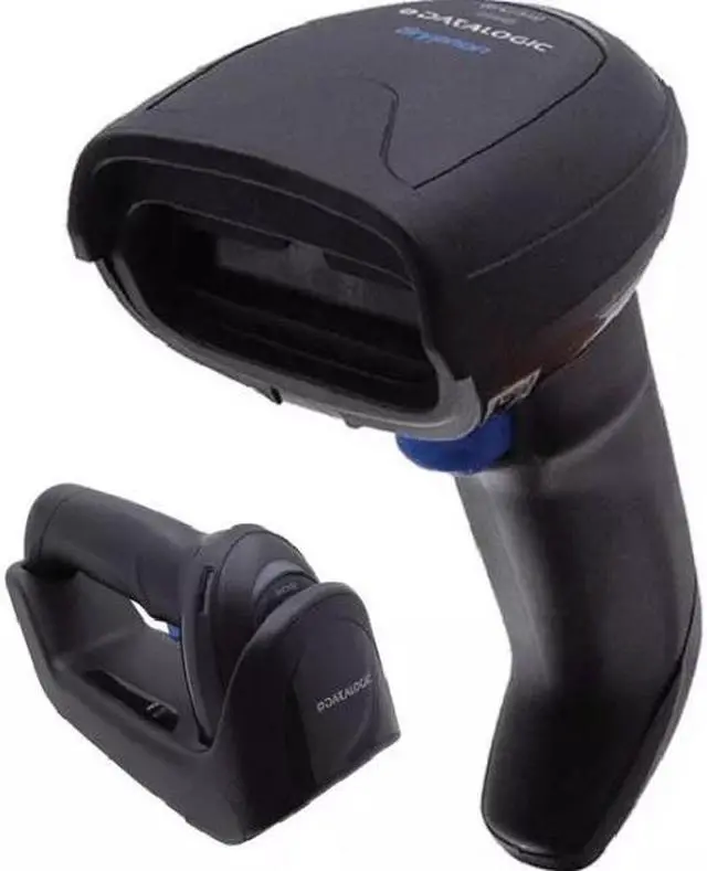 Alt view image 6 of 7 - Datalogic GM4200-BK-433K1 Wireless 1D USB Barcode Scanner w Cradle & Cable