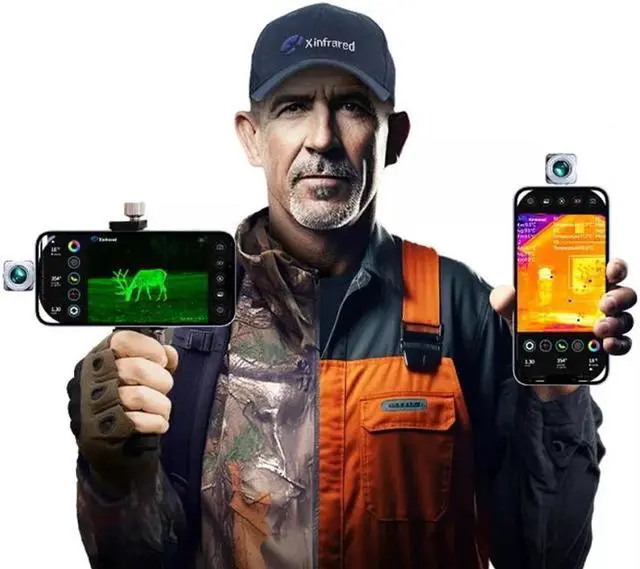 Alt view image 7 of 7 - InfiRay XH09 Thermal Imager Hunting Camera Outdoor for iOS&Android Night Vision for iPhone iOS