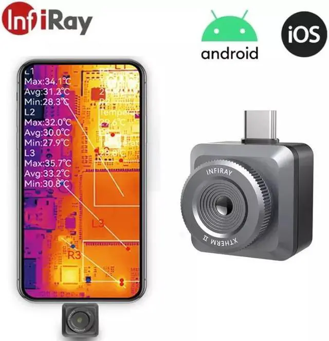Main image of InfiRay T2L Thermal Imager PCB Circuit Fault Testing Tool Mobile Thermal Camera for iPhone iOS