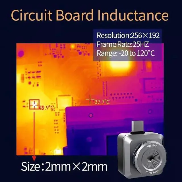 Alt view image 6 of 7 - InfiRay Thermal Imager T2L PCB Circuit Testing Tool Thermal Camera For Android for iPhone iOS