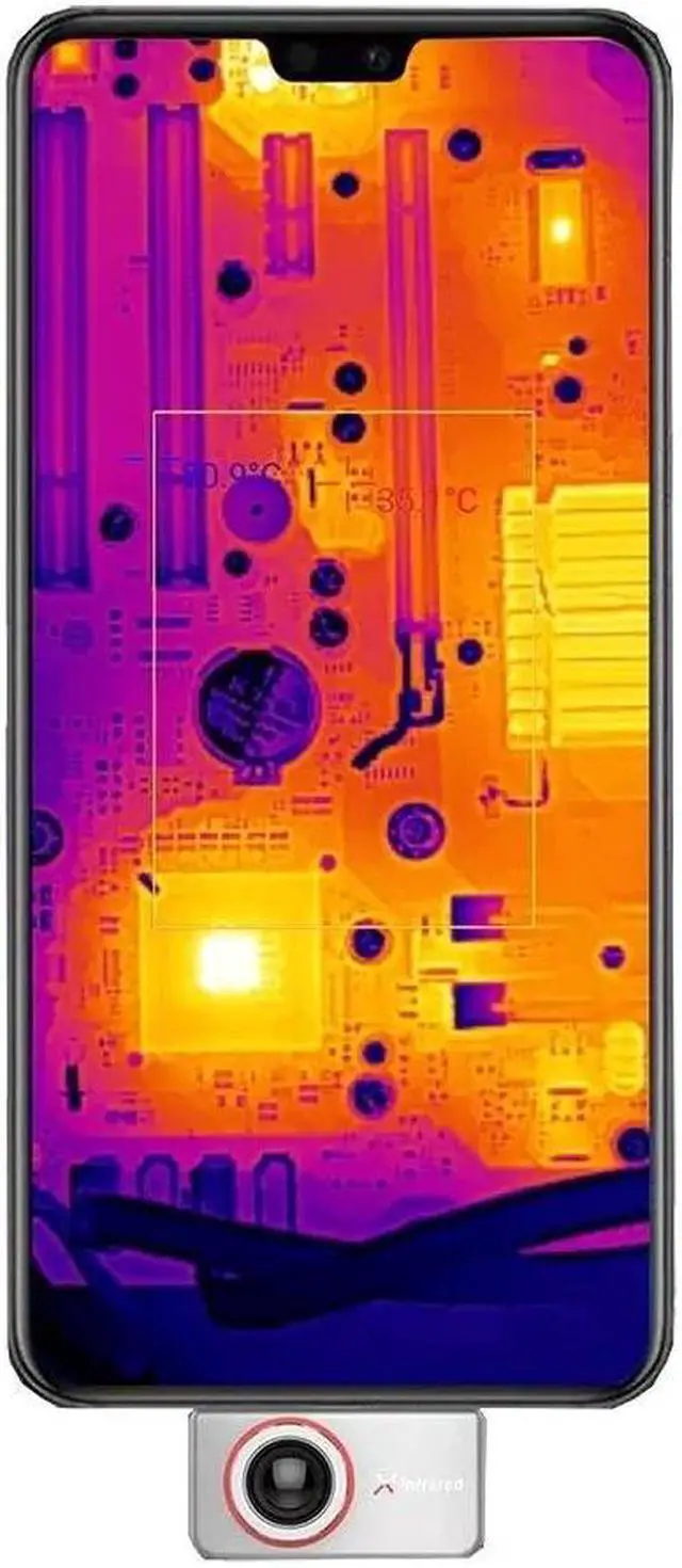 Alt view image 5 of 7 - InfiRay T3S Thermal Camera Industrial Thermal Imaging Camera for Android Type C