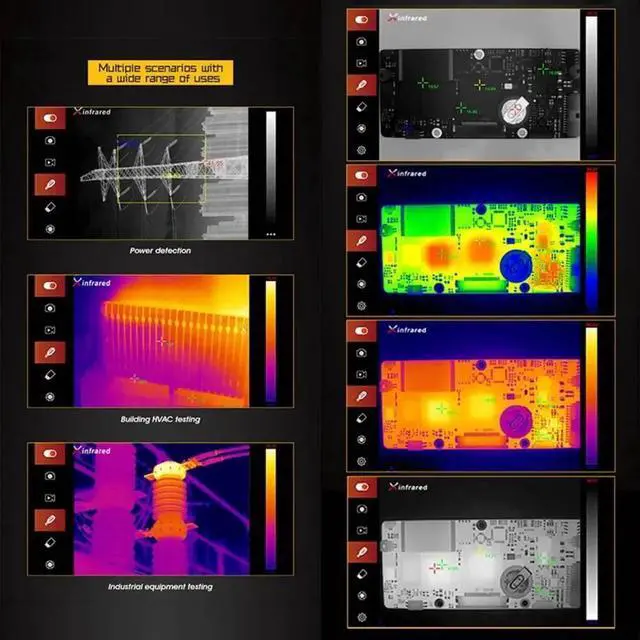 Alt view image 4 of 7 - InfiRay Xinfrared T3 Pro Thermal Imaging Camera Night Vision Hunting Portable For Phone Android Type C