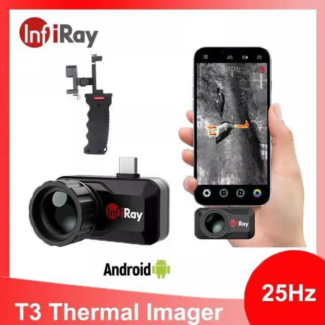 Main image of InfiRay T3 Infrared Thermal Imager Outdoor Hunting Detector Night Vision Type-C  (T3+holder)
