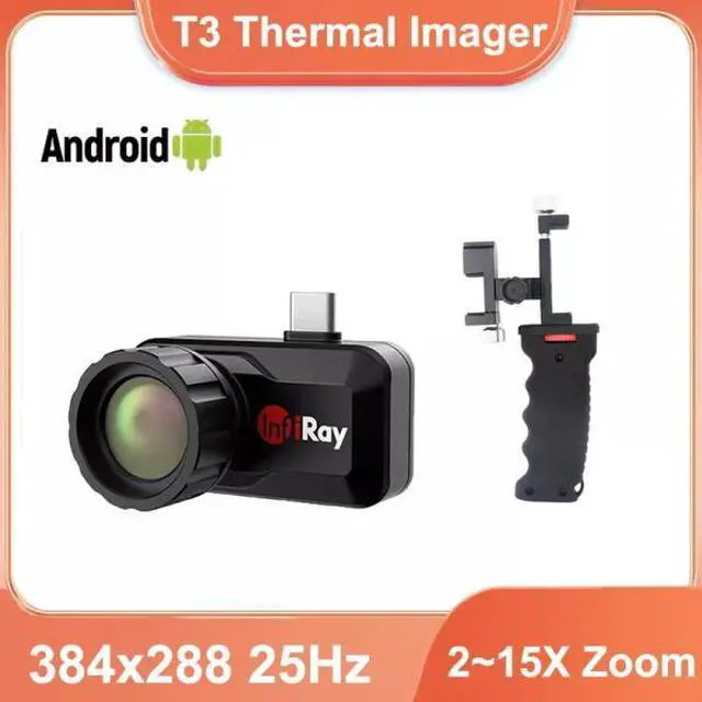 Main image of InfiRay T3 Thermal Imager Camera For Mobile Phone Android Infrared Camera  (T3+holder)