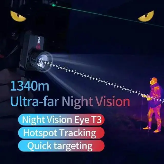 Alt view image 5 of 7 - InfiRay Xinfrared T3 Infrared Thermal Imager Monocular Night Vision Camera 19mm (T3+Holder+Green Spot Laser)