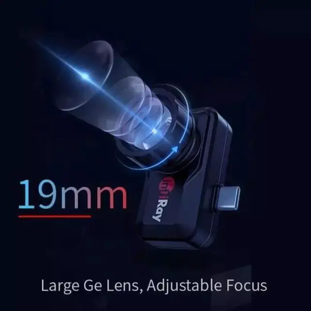 Alt view image 3 of 7 - InfiRay T3 Thermal Night Vision Detector Type C IR 384x288 Thermal Camera (T3+Holder+Green Spot Laser)