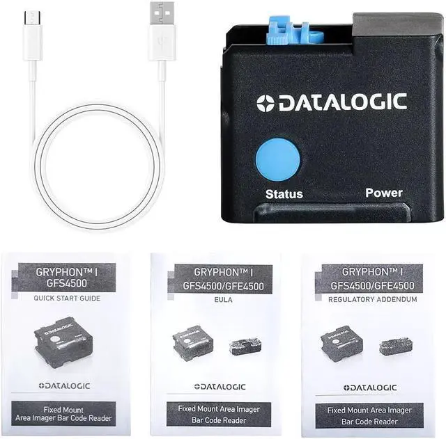 Alt view image 7 of 7 - Datalogic Gryphon GFS4520-BK-WHT USB 1D/2D Fixed Modules Barcode Scanner Reader
